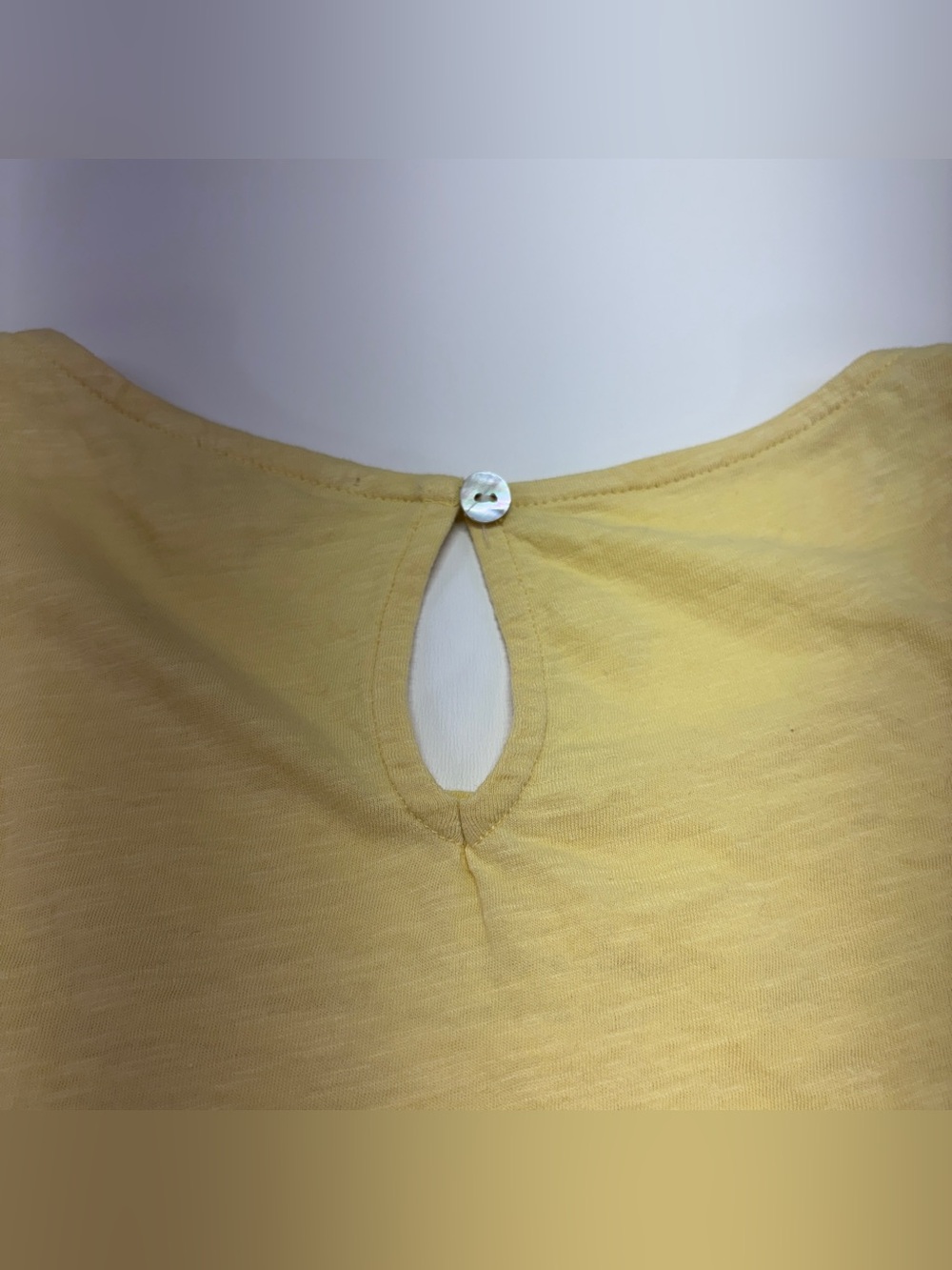 Lucky Brand Yellow Cotton Boho Peasant Crochet Trim Sleeveless Top XL - Picture 6 of 12